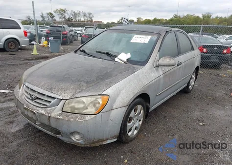 2004 Kia Spectra Ex/Lx from USA, damaged, VIN KNAFE121X45057934